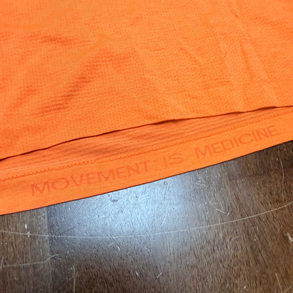 Lululemon Metal Vent Tech Shirt Mens XXL Orange Short Sleeve Athletic Tee‎ - Picture 4 of 8